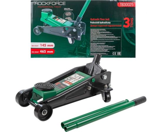 Гидравлический подкатной домкрат ROCKFORCE 3т h=145-465мм RF-T830025 