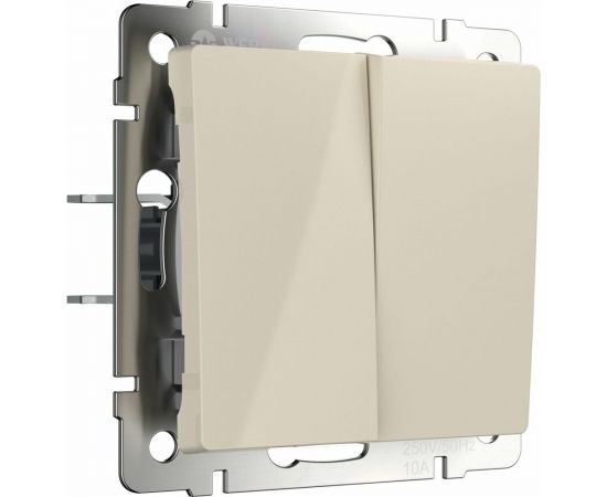 Перекрестный двухклавишный переключатель WERKEL слоновая кость a058434 