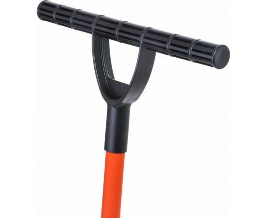 Снеговая пластмассовая лопата-скрепер со стальным черенком STARTUL 680x380 мм ST9057-3 – изображение 11