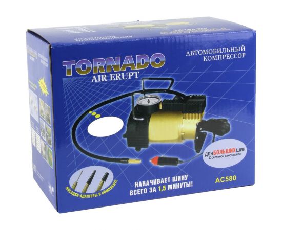 Компрессор Nova Bright tornado аc-580, 30 л/мин, 150 psi, 12 В 39909 – изображение 2