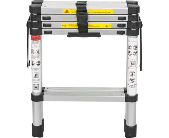 Телескопическая алюминиевая двухсекционная лестница-стремянка Forsage 1.4+1.4 м, 5+5 ступеней F-UP140-2 – изображение 2