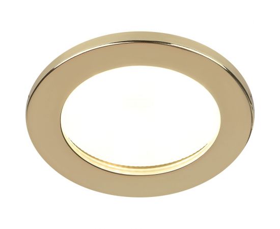 Влагозащищенный встраиваемый светильник ЭРА KL95 GD GX53, IP44, золото Б0055810 – изображение 2