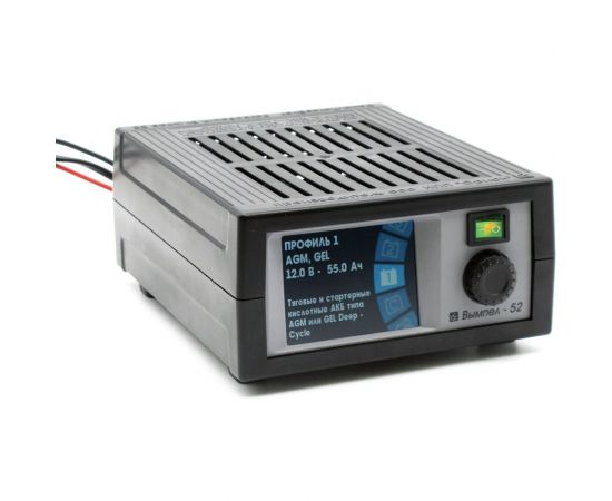 Зарядное устройство Вымпел -52 библиотека акб+доп.настройки, 0.5-20 А, 0.5-18 В, цв.экран 2118 – изображение 2