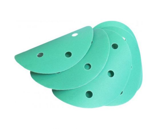 Круг абразивный шлифовальный самоцепляющийся (5 шт; 125 мм; P60; 6 отверстий) ROCKFORCE RF-SD560F – изображение 3