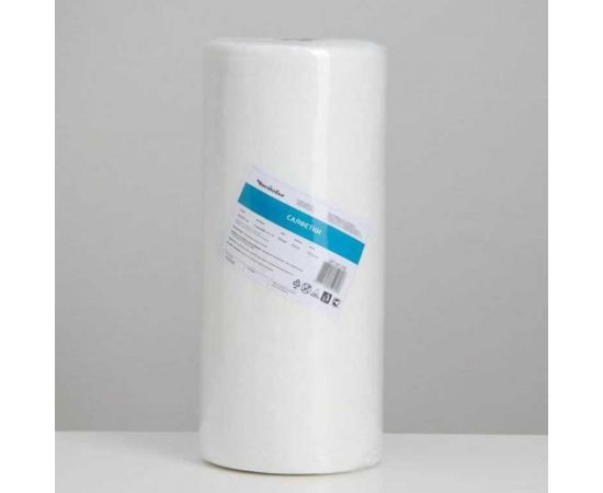 Одноразовая белая салфетка ЧИСТОВЬЕ в рулоне 100 шт, 30x40 см, спанлейс 40 г/м2 631060 – изображение 3