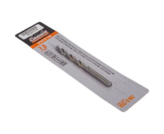 Сверло по металлу спиральное 7.0х69х109 мм, HSS-G GP0370-109 – изображение 3