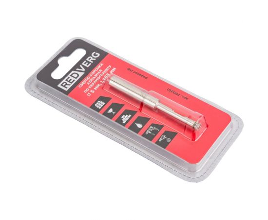 Сверло-коронка алмазная по керамограниту 5 мм REDVERG 6627188 – изображение 4