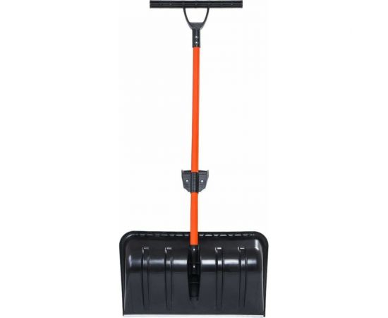 Снеговая пластмассовая лопата-скрепер со стальным черенком STARTUL 680x380 мм ST9057-3 – изображение 4