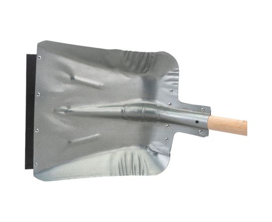 Снеговая оцинкованная лопата с алюминиевой планкой и деревянным черенком Gigant AVG-08 – изображение 5