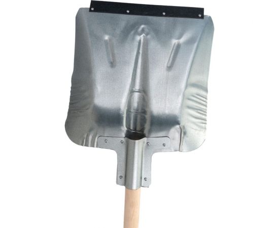 Снеговая оцинкованная лопата с алюминиевой планкой и деревянным черенком Gigant AVG-08 – изображение 6