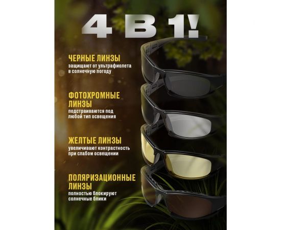 Тактические очки со сменными линзами SSY спортивные солнцезащитные очки велосипедные G0148 – изображение 7