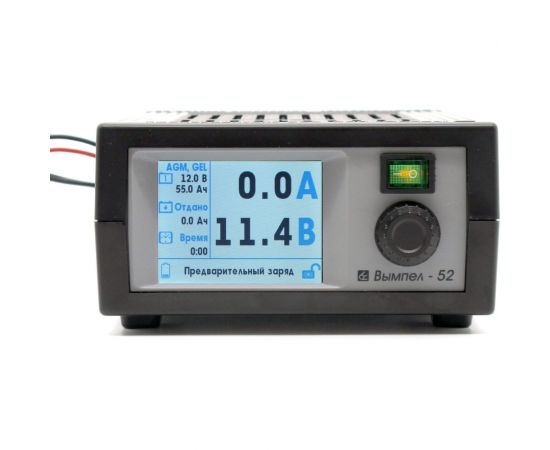 Зарядное устройство Вымпел -52 библиотека акб+доп.настройки, 0.5-20 А, 0.5-18 В, цв.экран 2118 – изображение 7