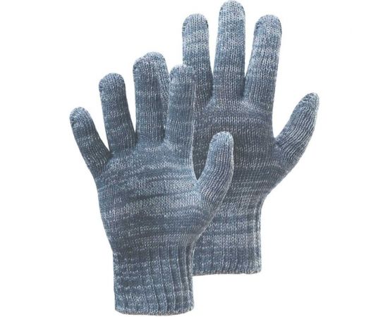 Перчатки ООО ЛидерТекс 10.6, 10 класс, 6 нитей, ХБ, серые (С) 4670070000871 