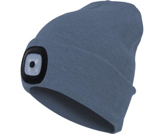 Шапка с фонарем КОСМОС серая KOCHat_grey 