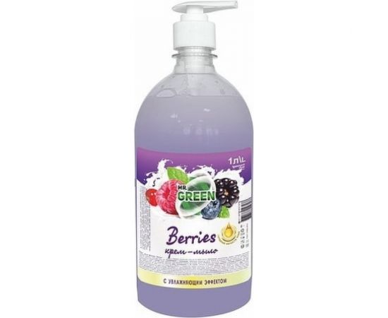 Увлажняющее крем-мыло MR.GREEN Berries 1 л ПЭТ 43137 