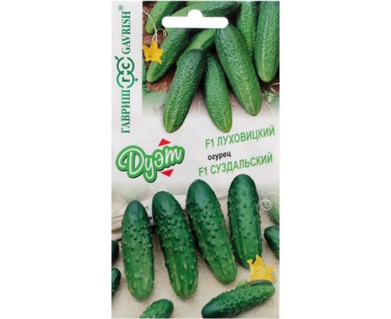 Семена Гавриш Серия Дуэт Огурец Луховицкий F1 10 шт. и Огурец Суздальский F1 10 шт. 1999944906 