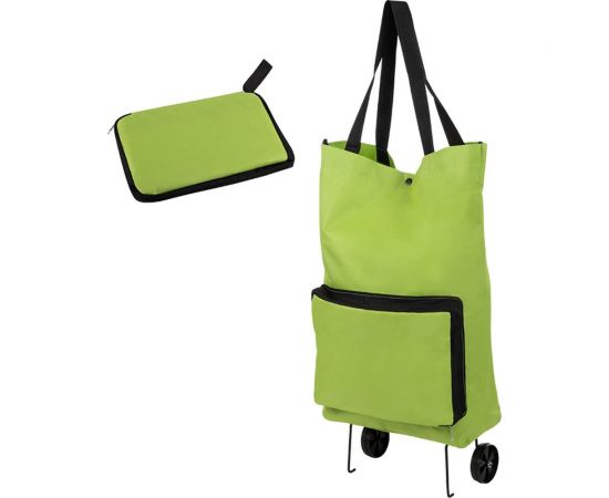 Складная сумка-тележка Рыжий кот ATB-01 лайм, 55,5x39x13 см 104585 