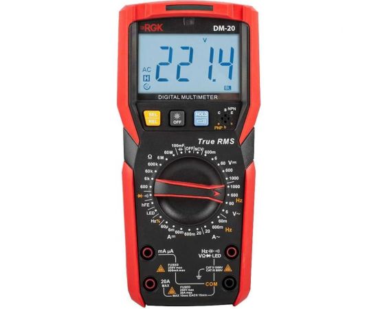 Цифровой мультиметр RGK dm-20 с поверкой 779647 