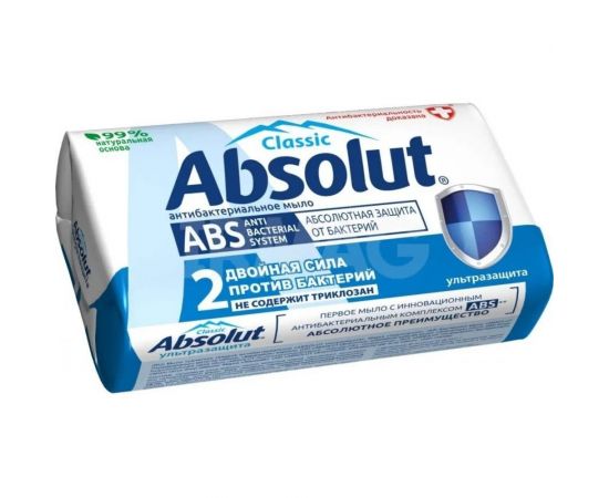Твердое мыло Absolut ABS ультразащита, 90 г 6059 