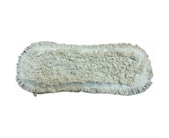 Плоский моп NV хлопок и полиэфир, 40 см, бежевый, крепление карман и ухо CotPF-TF-40-2/C 