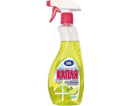 Средство для стекол и зеркал Капля Дом и офис (цитрусовая свежесть) 9019 