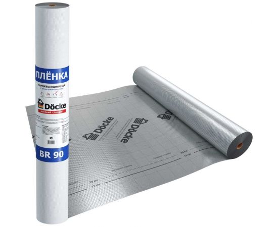 Пароизоляционная пленка c теплоотражающим слоем DOCKE BR 90 70 кв.м ZMBM-1099 