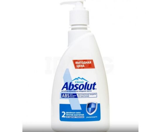 Антибактериальное жидкое мыло Absolut ABS ультразащита, 500 г (15621) 5212/12 