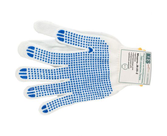 Перчатки из поликоттона КЭС пвх-покрытие точка, размер 10/XL 14000009 JR-05-2 