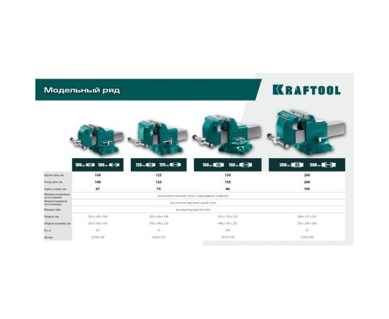 Слесарные тиски KRAFTOOL Grand 100 мм 32702-100 – изображение 14