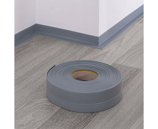 Плинтус пвх гибкий флекс GRACE 50 мм 24 м серый УТ000075988 – изображение 2