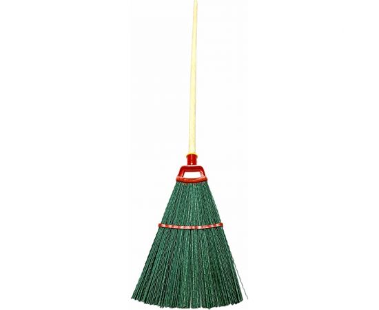 Метла Berhau плоская, люкс 280x310мм., полипропиленовая, с черенком 101920 – изображение 2