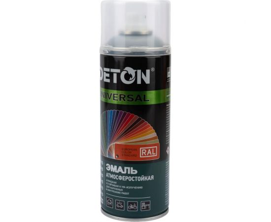 Аэрозольная универсальная эмаль DETON серая RAL 7040 UNIVERSAL 520 мл 126915 – изображение 2