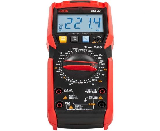 Цифровой мультиметр RGK dm-20 с поверкой 779647 – изображение 2