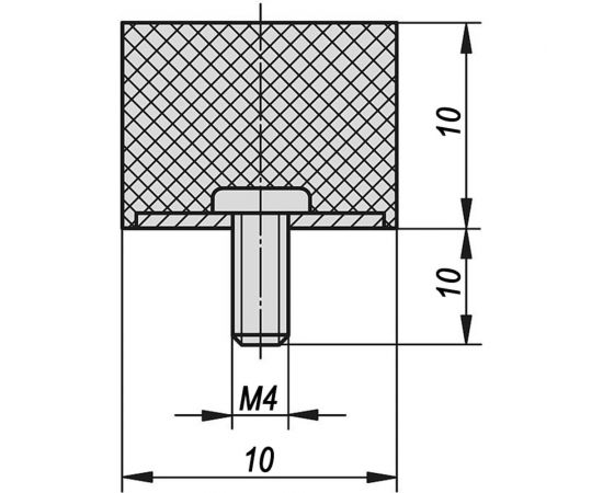 Резинометаллический буфер KIPP K0571.01001055 – изображение 2