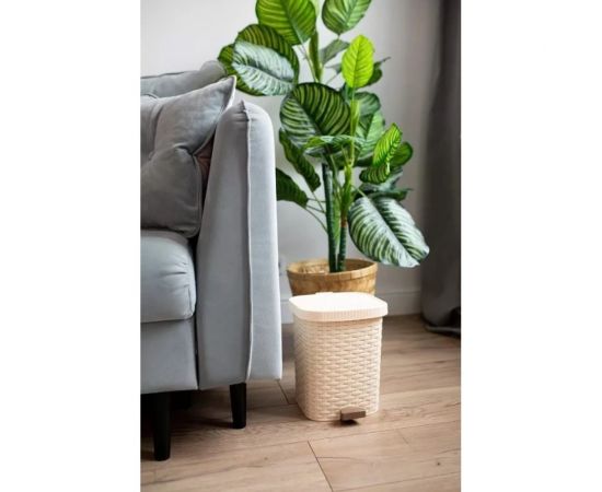 Педальный контейнер для мусора Полимербыт Артлаин 8 л 434870000 – изображение 2