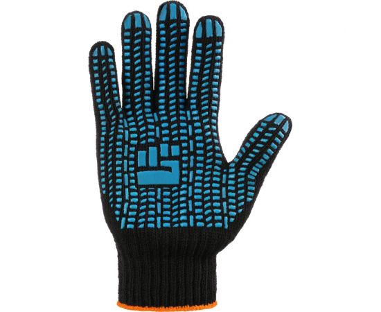 Трикотажные перчатки с ПВХ Фабрика перчаток Люкс 7.5 класс, 5 нитей, черные 5-75-ЛЮ-ЧЕР-(XL) – изображение 2