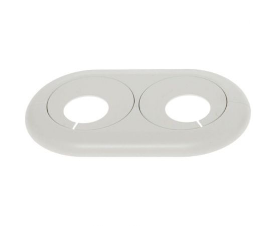 Розетта двойная пвх GRACE d20 белый УТ000074187 – изображение 2
