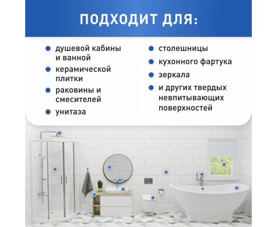 Грязеотталкивающее покрытие Quartz Master Home BLUE MINI для сантехники и душевых кабин BLUE_MINI0006 – изображение 3