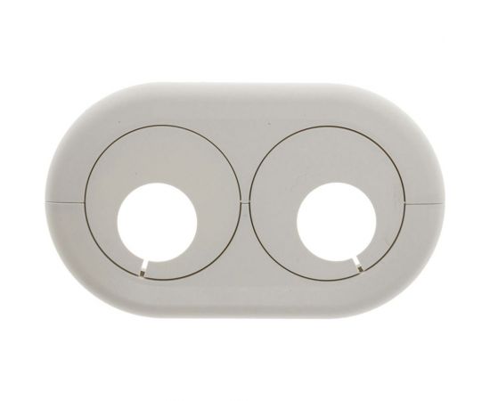 Розетта двойная пвх GRACE d20 белый УТ000074187 – изображение 3