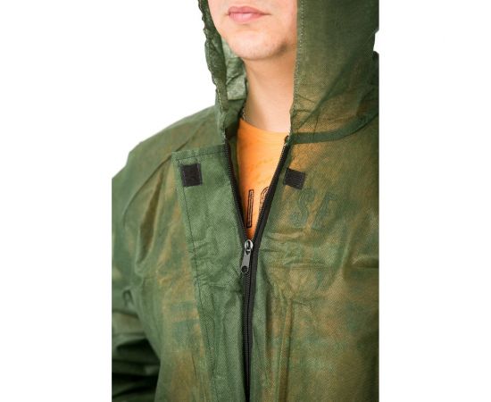 Защитный комбинезон многоразовый хаки Каспер, плотность 60 г/м2, с планкой с липучкой, размер XL/180-188 00004 – изображение 3