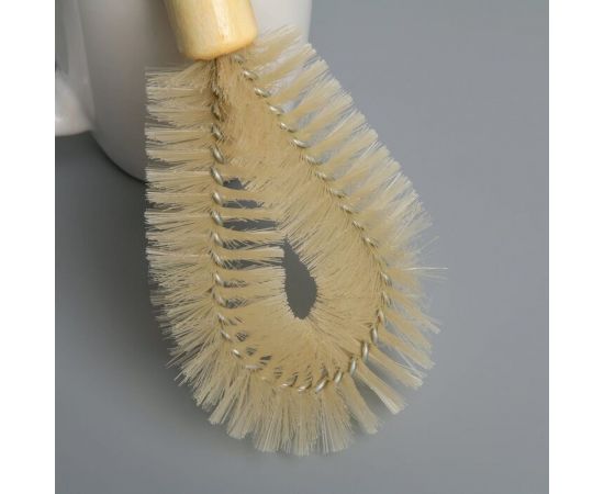 Ерш-щетка для посуды с деревянной ручкой Доляна Овал 23.5х7.5х3 см 4607033 – изображение 3