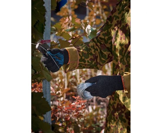 Трикотажные перчатки с ПВХ Фабрика перчаток Люкс 7.5 класс, 5 нитей, черные 5-75-ЛЮ-ЧЕР-(XL) – изображение 5