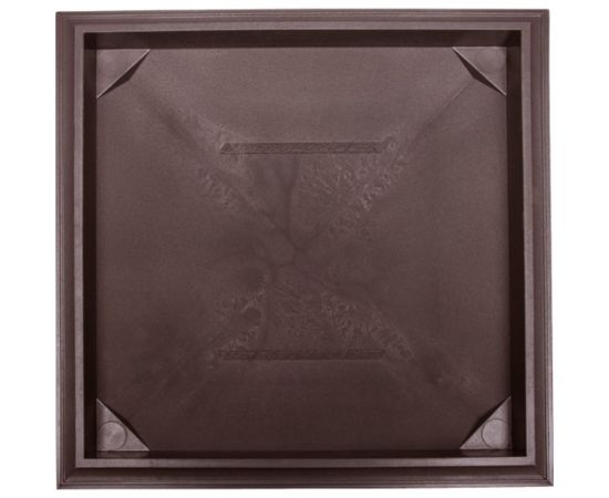 Колпак ППК на заборный столб 1.5x1.5 кирпича Neoкомпозит Гибкая черепица, 390x390x43 мм, коричневый КЗ-390 ГЧ К – изображение 5