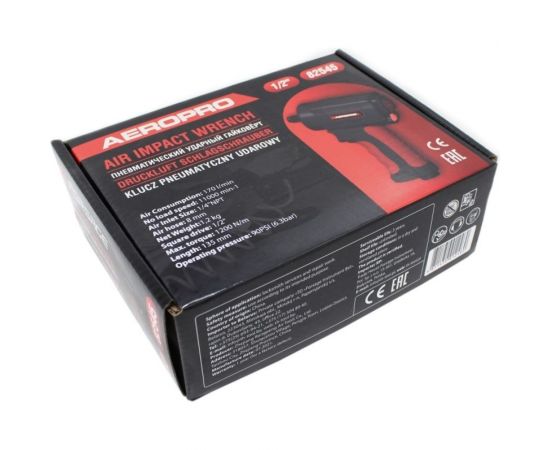 Ударный пневмогайковерт Compact Forsage 1/2, 1200 Hм, 11000 об/мин, 6.3 бар, 170 л/мин F-82545 – изображение 7