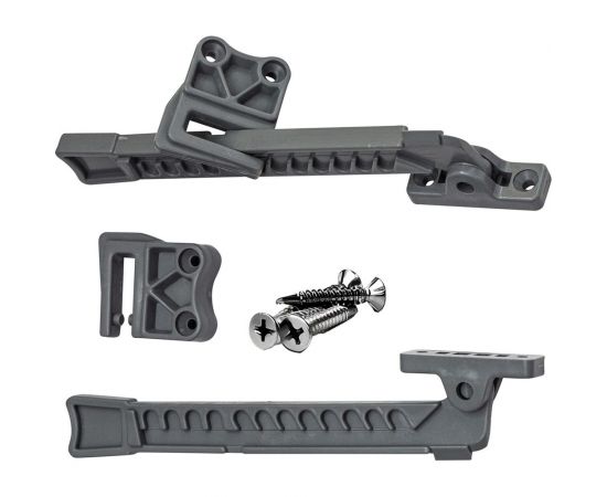 Ограничитель 100% Baby Safety замок на окно от детей, 2 шт., серый 4670006471270 