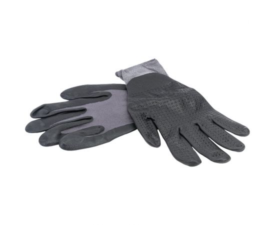 Трикотажные полиэфирные перчатки с нитриловым покрытием с ПВХ-напылением Gigant размер 10 GGPP-110 