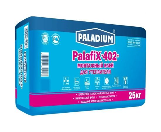 Монтажный клей для утеплителя PALADIUM PalafiX-402 25 кг 17053310 