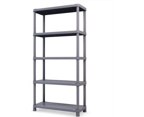 Стеллаж ТУБА-ДУБА пластиковый сб 900.5 серый 