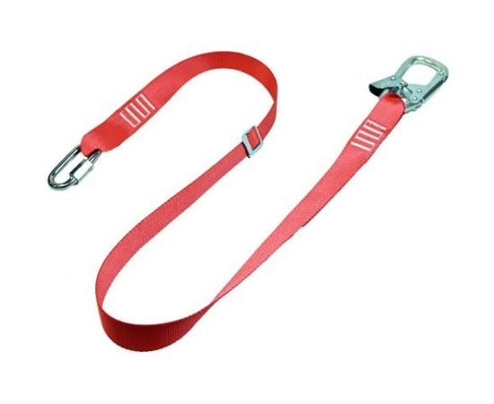 Строп из регулируемой ленты ПРОГРЕСС СЕФЕТИ 2 м, с монтажным и соединительным карабином Строп Арег+Кс 