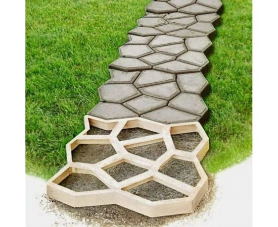 Форма для тротуарной плитки Формыпласт Садовая дорожка 44x44 см 808 